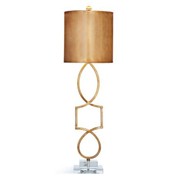 Bassett Mirror L3121t Vivian Table Lamp Gold Leaf 10 X 34 In Com Bassett Mirror L3121t Vivian Table Lamp, Bassett Mirror Antique Gold Leaf Floor Lamp