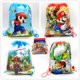 thumbnail image 2 of Mochila Infantil Con Tema De Dibujos Animados De Mario Bolsa Con Cordón Super Anime No Tejida De Regalo Gao Jiahui  unisex, 2 of 2