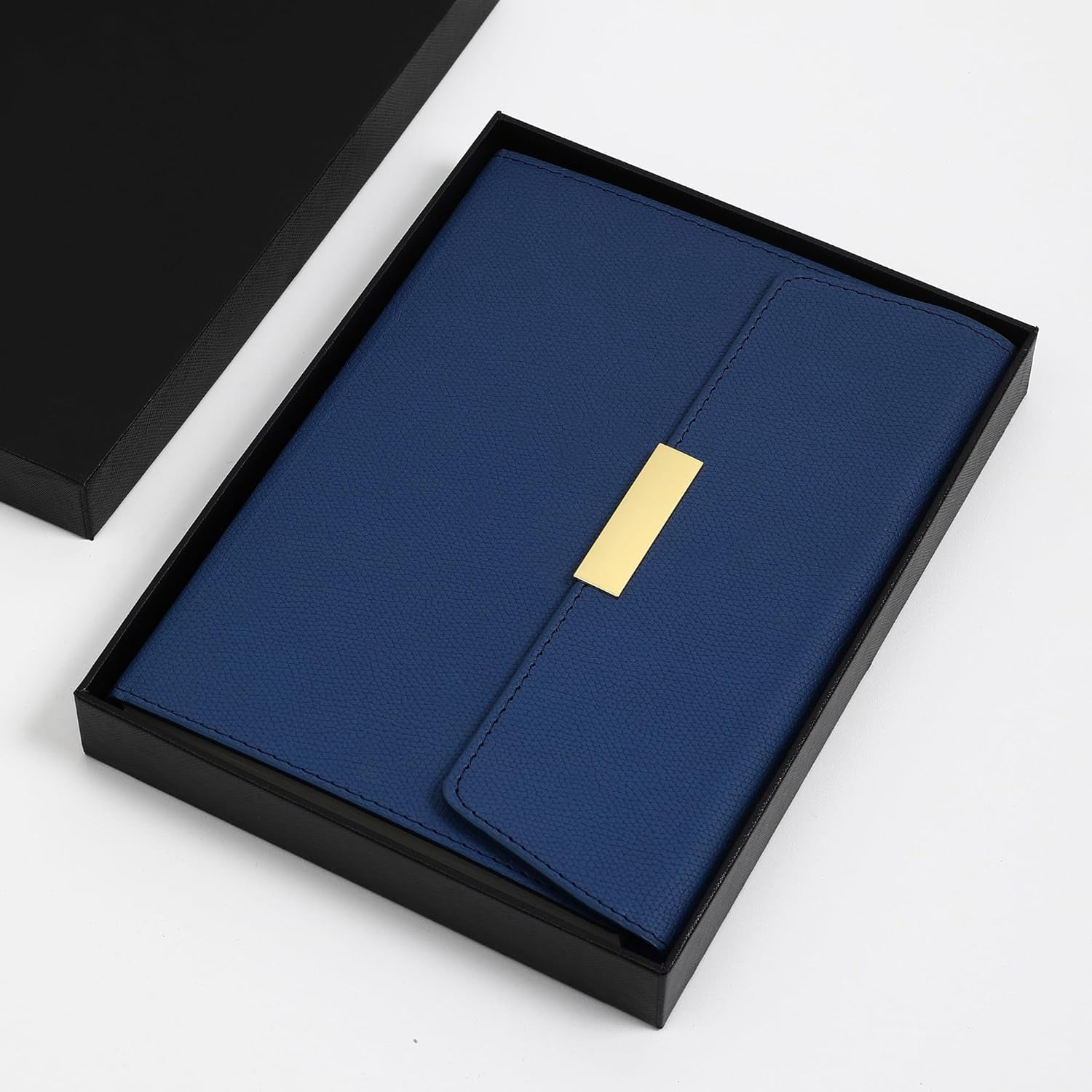 Blue Leather Journal for Men 200 Pages A5 Large Journaling Notebooks Thick Paper Journals for Writing Notebook for Men & Women with Buckle Closure Work Diary