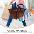 thumbnail image 2 of OULII Handheld Grocery Basket Plastic Baskets Coffee 1Pcs for General Users, 2 of 7