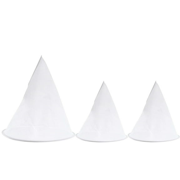 Honey Filter Bag 3 Pcs Beekeeping Tool Mesh Juice Tea Strainer Kitchen Sieve Yogurt Nylon White