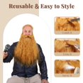 thumbnail image 4 of Disfraz FantaLook de barba falsa de 45 cm de largo para Halloween y adultos, 4 of 9