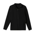 thumbnail image 2 of hotojiny Fleece Jacket for Women Long Sleeve Full Zip Solid Coat Fall Winter Warm Lightweight Outwear with Pockets, 2 of 5