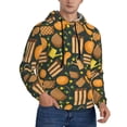 thumbnail image 2 of Sikiie Autumn Harvest Pumpkin Basket Men's Hoodie, Essentials Hoodie, Sweatshirt, Pullover Hooded Sweatshirt for Men-3X-Large, 2 of 7