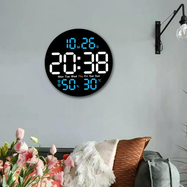 Reloj de pared LED Macarena Reloj despertador digital para Decoración de Oficina En Casa