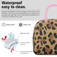 thumbnail image 3 of Insulated Lunch Bag for Women, Floral Print Oxford Fabric Lunch Box, Leakproof Thermal Cooler Tote for Work, School & Picnic, Leopard Animal Print, 3 of 5