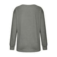 thumbnail image 4 of Qertyioot Chandail en Molleton d'Hiver pour Femmes Imprimé Noël, Manches Longues Col Rond Décontracté Mode Pull, 4 of 6