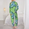 thumbnail image 5 of Bingfone Womens Pajama Sets Motorcycle Riding Dinosaur Print,Long Sleeve Loungewear Pajamas Set-Medium, 5 of 9