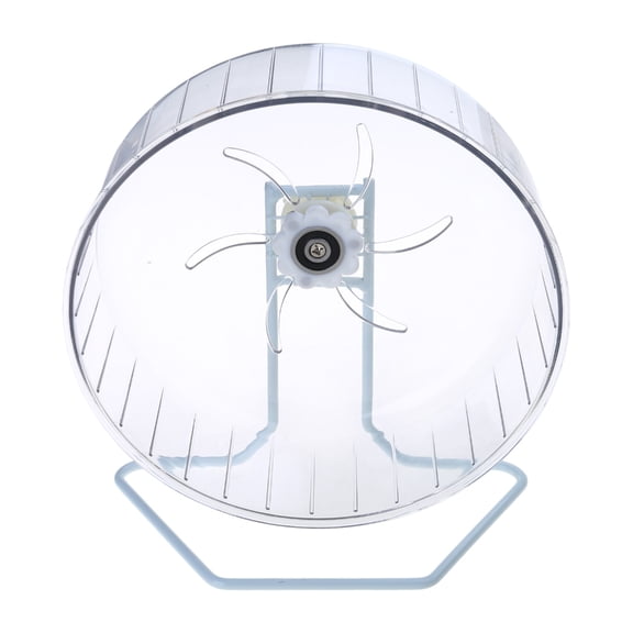 Small Pets Exercise Wheel with Metal Stand Hamster Plastic Disc Mute Running