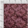 thumbnail image 2 of oneOone Cotton Silk Maroon Fabric Asian Batik Floral Sewing Craft Projects Fabric Prints By Yard 42 Inch Wide, 2 of 4