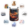 thumbnail image 6 of Laundry Basket, Dynamic Fire Bird Art Laundry Hamper Waterproof Laundry Bag Clothes Hamper Laundry Bin with Handles for Bedroom, Living Room, Kids Room, 6 of 6
