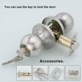 thumbnail image 2 of Door Handle, Round Knob Lock Door Lock, Key Lock, Latch Size 70mm, 2 of 5