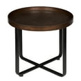 thumbnail image 2 of Kate and Laurel Zabel Round Metal End Table, Bronze and Black, 2 of 5