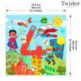 thumbnail image 3 of Twizler 4th Birthday Card for Boys - Superhero - Age 4 Year Old Childrens Happy Birthday Card for Kids, 3 of 5