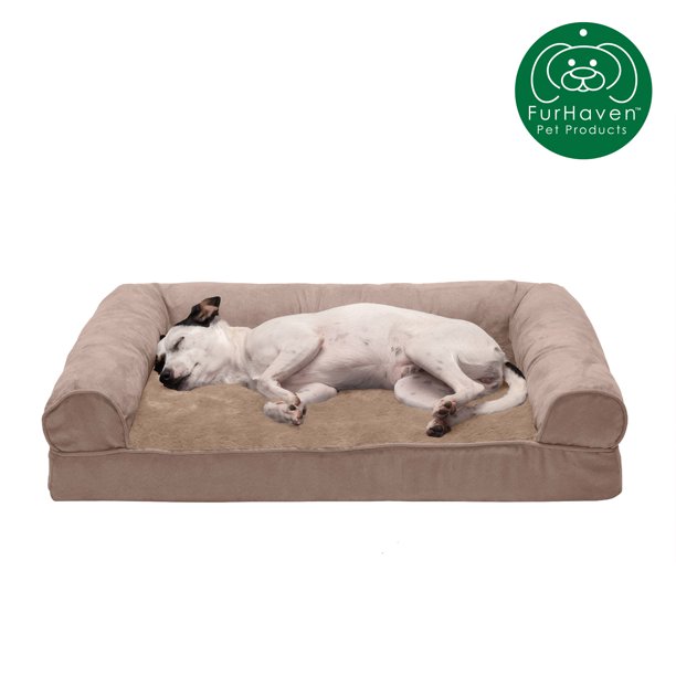 FurHaven Pet Products Full Support Orthopedic Plush & Suede Sofa