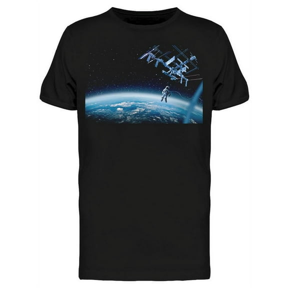 Spaceman Picture T-Shirt Men -Image by Shutterstock, Male Large
