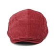 thumbnail image 5 of AWZXDE Béret Homme Couleur Unie à Rayures Verticales Ordinaire Polyvalent à la Mode Décontracté Chaud Confortable pour Automne Hiver Rouge, 5 of 5