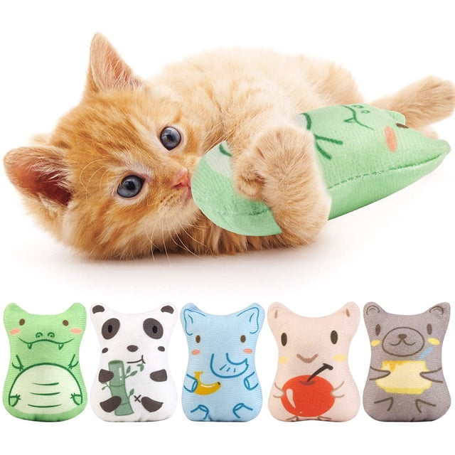 Juguetes con hierba gatera Meskcv 5 uds para gatos de interior juguetes masticables