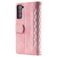 thumbnail image 6 of Compatible with Samsung S21+ Wallet Case, Premium PU Leather Zipper Flip Folio Wallet with Card Slot Crossbody Strap Magnetic Closure Built-in Kickstand Protective Case for Galaxy S21 Plus,Rosegold, 6 of 11