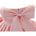 thumbnail image 4 of Bébé Nouveau-Né Filles Robe Princesse Arc Tutu Fête Robes de Mariée d'Anniversaire, 4 of 8