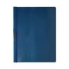 "Business Source Patented Clip Report Cover - Letter - 8 1/2"" x 11"" Sheet Size - 30 Sheet Capacity - Vinyl - Blue - 1 Each"