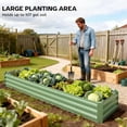 thumbnail image 4 of Outsunny 8x2x1ft Raised Garden Bed Large Galvanized Elevated Planter Box, 4 of 10