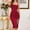 Red, variant on YTCAMLO Sparkly Sequin Midi Dresses for Women Trendy Spaghetti Strap Party Cocktail Dresses Drawstring Side Split Ruched Bodycon Dress, Purple XL
