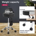thumbnail image 4 of BestMassage Adjustable Hydraulic Rolling Swivel Stool Tattoo Facial Massage Salon,Black, 4 of 7