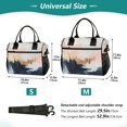 thumbnail image 4 of FORMRS Insulated Lunch Bag for Work School Unisex Large Capacity Cooler with Shoulder Strap, Abstract Landscape, 4 of 6