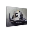 thumbnail image 2 of Trademark Fine Art 'Fire Helmet' Canvas Art by Paul Walsh, 2 of 3