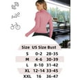 thumbnail image 3 of Bkul Gym Jacket for Women Fitted Athletic Tops Long Sleeve Crop Top Zip up Lightweight Jackets Sports Running Pullover Outfits Pink M, 3 of 4