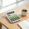 thumbnail image 2 of 12-Digit Desktop Calculator, Solar and Battery Powered, Large LCD Display, Mechanical Switch for Office School Home, 2 of 6