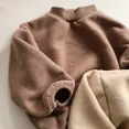 thumbnail image 3 of Suéteres de estilo coreano para bebés, niños y niñas, de color marrón y beige, de manga larga, sudaderas, prendas de abrigo cálidas, ropa para niños, 3 of 4