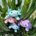 thumbnail image 4 of Lindo Animal De Peluche De Axolotl,Muñeco De Peluche De Axolotl Suave, Regalo De Juguete De Peluche De Axolotl para Niños Pequeños Grils Niños Niños Axolotl Verde 7.9 Pulgadas, 4 of 5