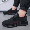 thumbnail image 4 of Men's Running Shoes Lace‑Up Knit Upper Athletic Sneakers with Curved Midsole for Daily Walking and Casual Outdoor Everyday Activities, 4 of 6