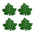 thumbnail image 1 of Dalazy 4Pcs Noël Érable Feuille Dessous L'action de Grâce Érable Feuille Placemetns pour la Maison Cuisine Salle à Manger Décoration de Table de Vacances, 1 of 7
