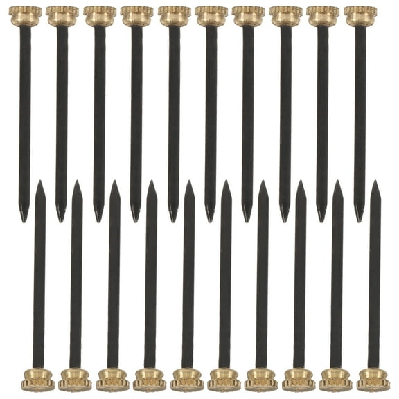 SKISUNO 20 Pcs Copper Decorative Nails for Picture Hanging, Wall Mounting, Picture Frame Nails for Home and Office Use