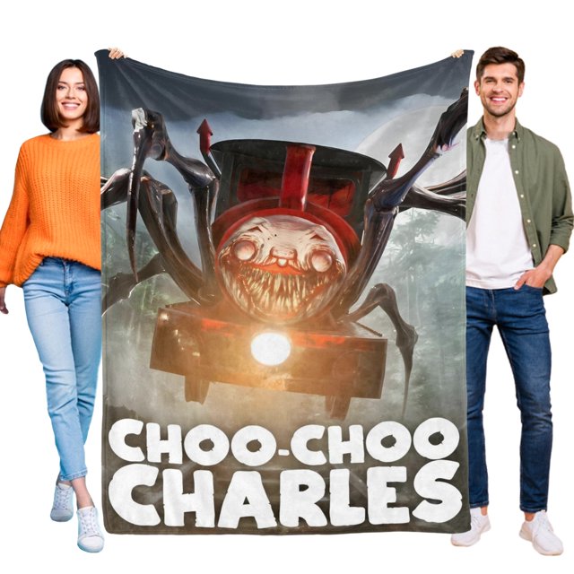 Choo-Choo Charles anti-pilling, suave, ligera, esponjosa y acogedora de lujo para hogar y cocina – Perfecta para niños y adultos,70X110cm