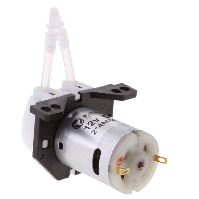 Bomba dosificadora peristáltica autocebante, cabezal de tubería dosificadora, DC 12V / 24V para laboratorio, hogar, analítico Yotijar Bomba dosificadora de laboratorio