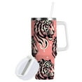 thumbnail image 2 of Cool Tiger Tumbler with Handle and Straw Insulated Travel Mug Reusable Stainless Steel Water Bottle 30 oz, 2 of 8