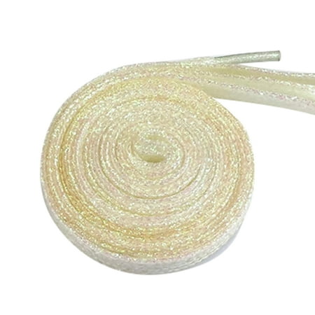 

Happyhome 110cm Fashion Flat Glitter Colored Shoe Laces Canvas Sneaker Shoelaces String