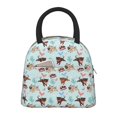 thumbnail image 1 of Disketp Cute Pug Dogs Bolsa Térmica para Almuerzo, Lonchera con Abertura Amplia y Gran Capacidad, Organizador Reutilizable para Mujeres, Hombres y Adultos, 1 of 6