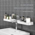 thumbnail image 4 of Estante Giratorio para Baño, Lavabo de Pared, Estante de Almacenamiento de Pared para Cocina, Accesorios de Baño, Organizador de WC, Gris, 4 of 5