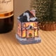 thumbnail image 4 of Adorno navideño de resina para casa, edificio de pueblo coleccionable con nieve, decoración del hogar con luz LED, funciona con pilas, 4 of 5
