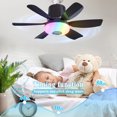 thumbnail image 4 of Ventilador LED 2025 NUEVO Techo 32W Con RGB Color Música Dientes Timing Fu (B) Azul, 4 of 9