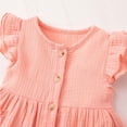 thumbnail image 5 of Splozh Toddler Girl Dresses 2T 3T 4T 5T 6T 7T Toddler Fall Dress with Bag Girls Ruffle Dress Casual Summer Clothes for Baby Girls,Pink,2-3 Years, 5 of 9