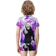 thumbnail image 3 of Jujutsu Kaisen Boys Rash Guard Set 2 Piece Swimsuits Short Sleeve Bathing Suits with Trunks, 3 of 7