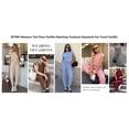 thumbnail image 3 of BTFBM Women's Two Piece Tracksuit Outfits Summer Short Sleeve Tops Long Pants Jogger Lounge Matching Sets Sweatsuit, 3 of 7