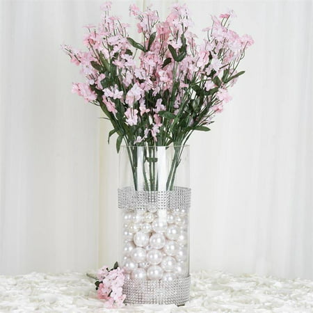 Efavormart 12 bushes BABY BREATH Artificial FILLER FLOWERS for DIY Wedding Bouquets Centerpieces Arrangements Party Home