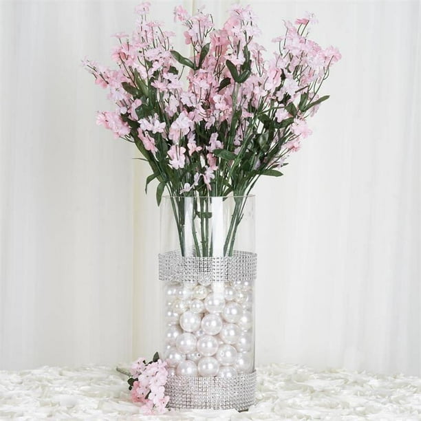 Efavormart 12 bushes BABY BREATH Artificial FILLER FLOWERS for DIY Wedding Bouquets Centerpieces Arrangements Party Home Decoration